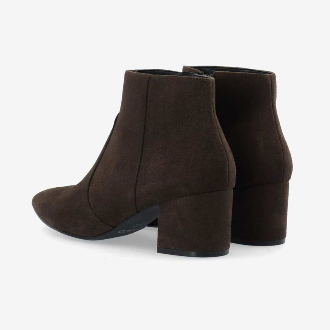 Bianco Biadevived Ankle Boot Suede Dark Brown W