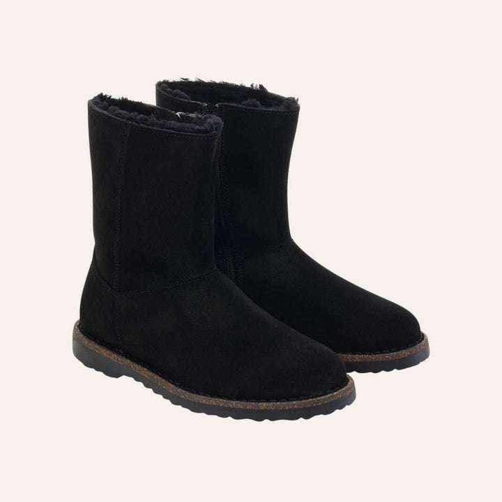 Birkenstock Uppsala Zip Shearling Black