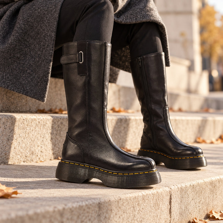Dr. Martens Buzz HI Milled Gloss Black W