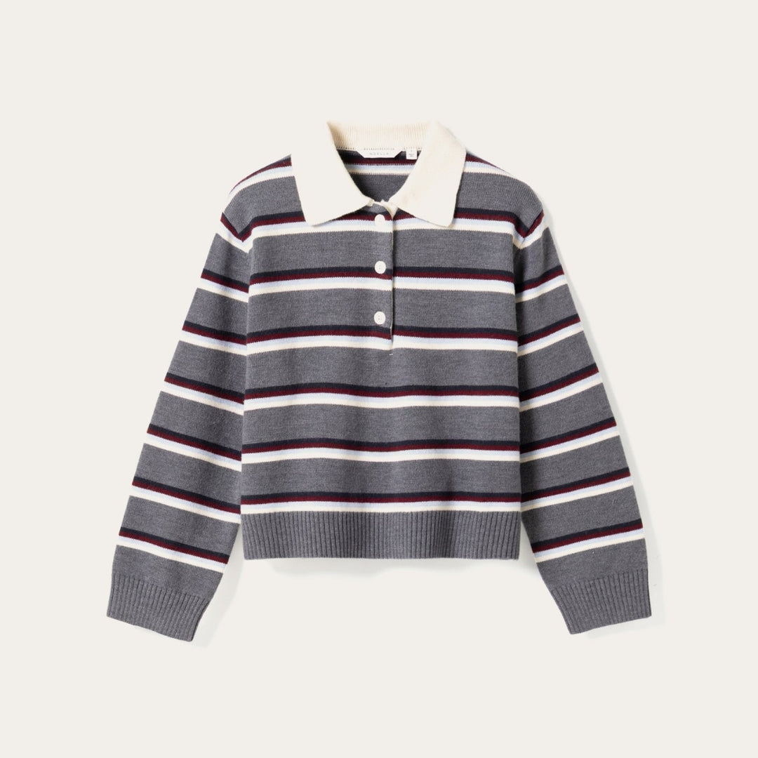 Noella Merryll Knit Delissa Grey Stripe