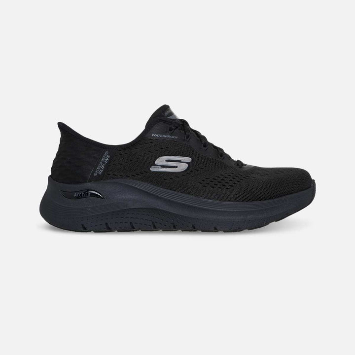 Skechers Slip-ins Arch Fit 2.0 Morning Mist Waterproof Black W