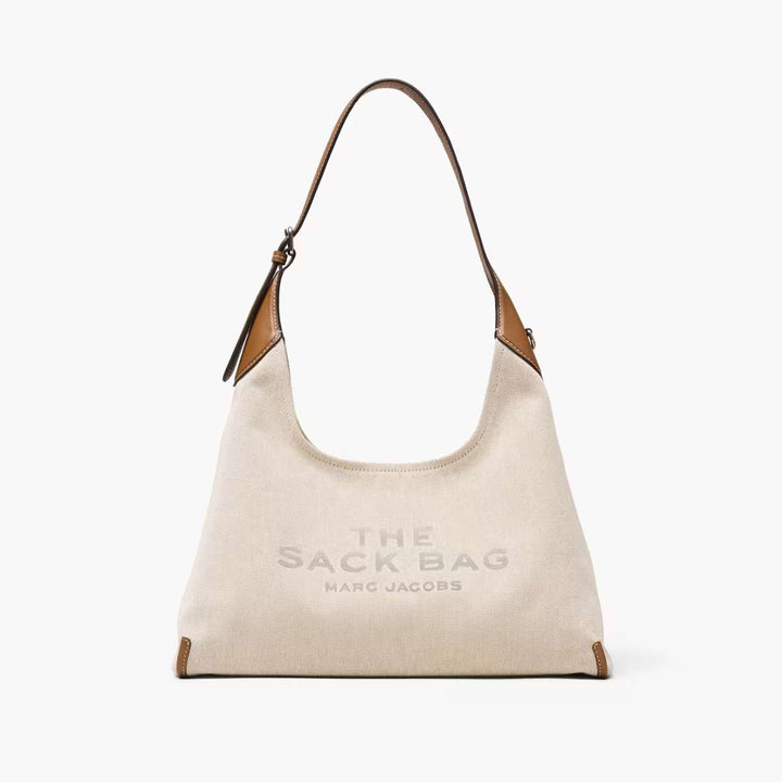 Marc Jacobs The Belted Sack Canvas Leather Beige/Argan Oil