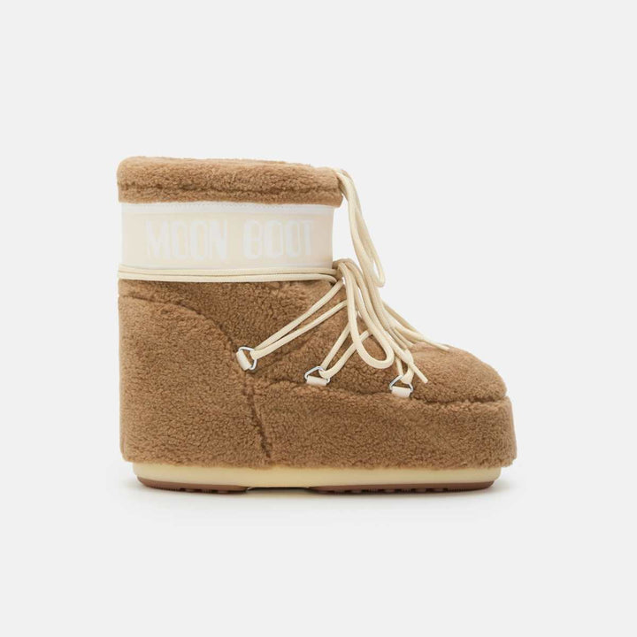 Moon Boots Icon Low Fleece Camel