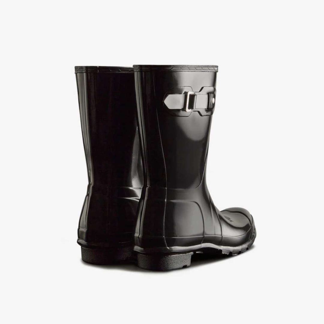 Hunter Original Short Gloss Støvler Black W