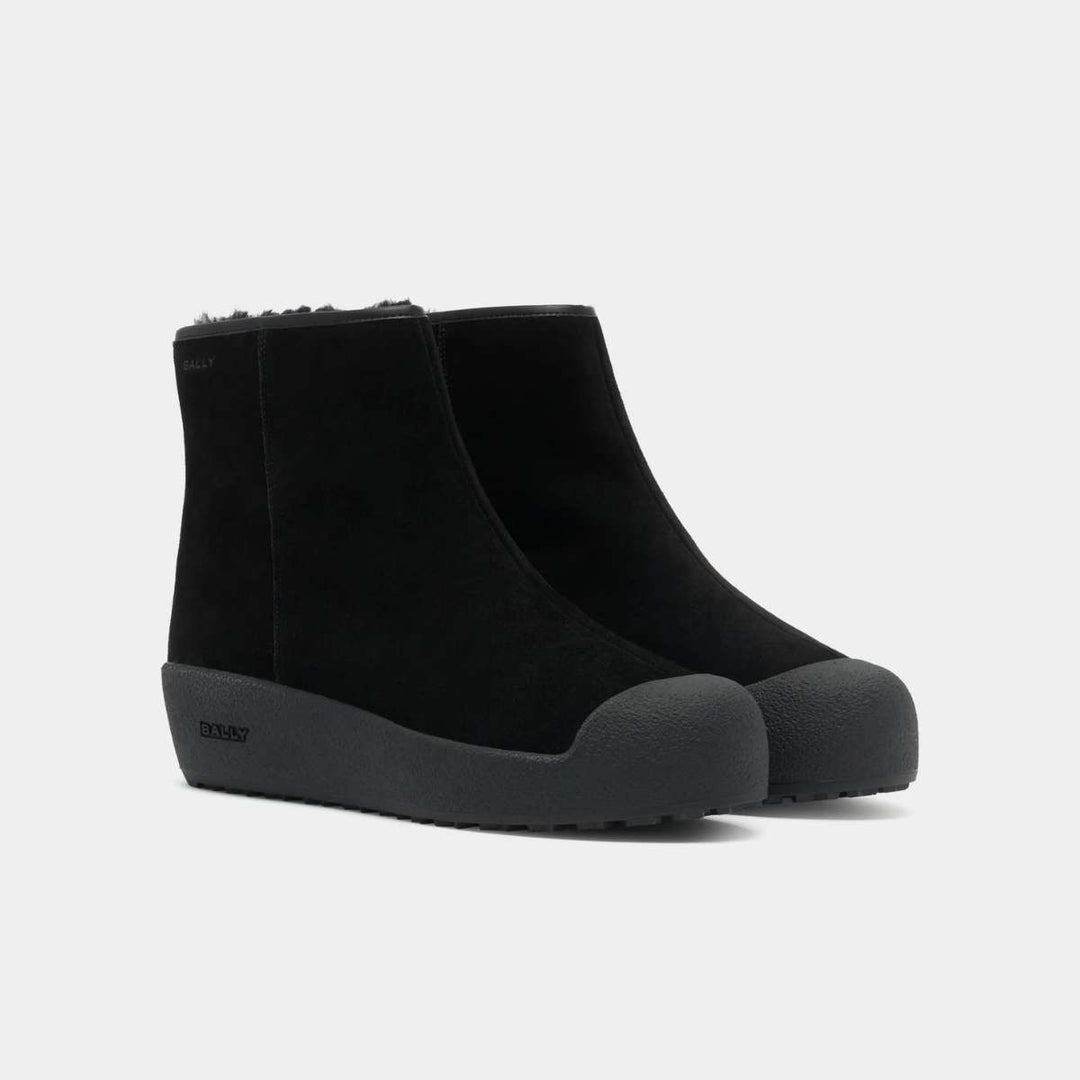 Bally Guard III M Calf Suede Black M