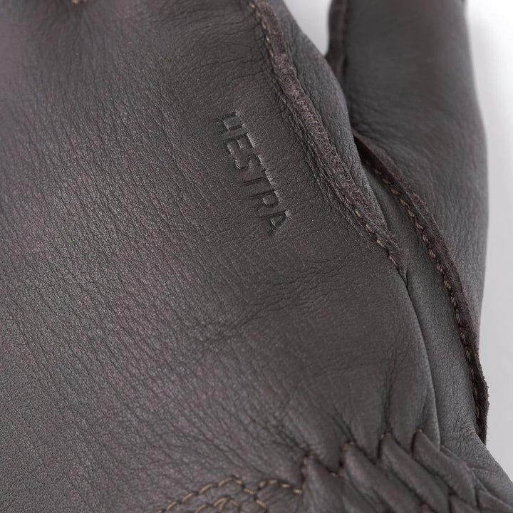 Hestra Deerskin Primaloft Rib Dark Brown M