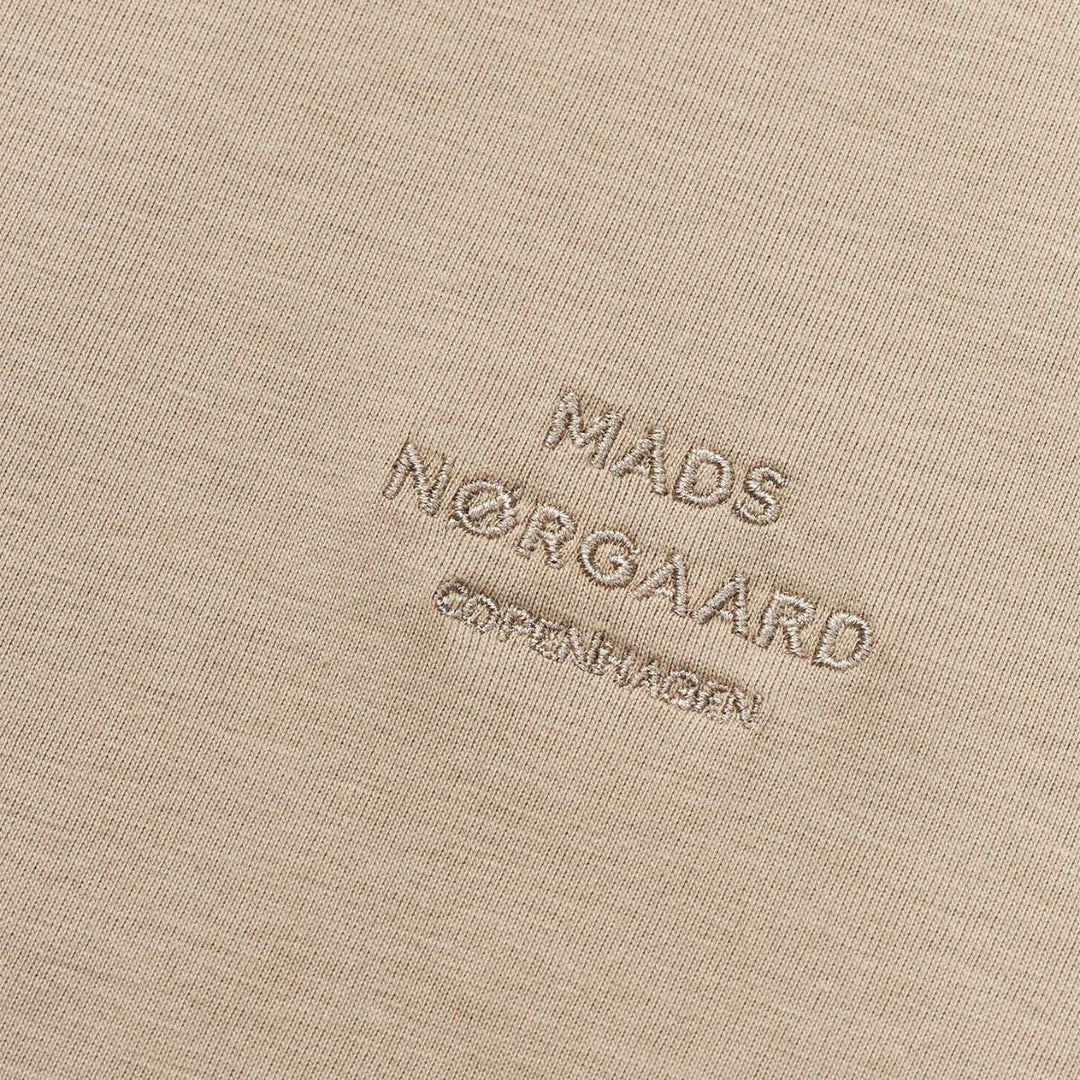 Mads Nørgaard Cotton Jersey Frode Logo Tee Plaza Taupe