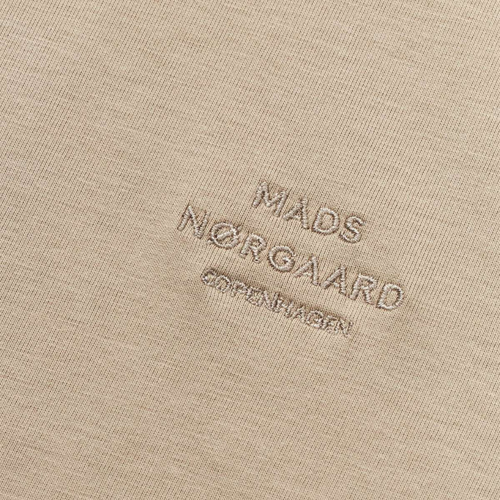Mads Nørgaard Cotton Jersey Frode Logo Tee Plaza Taupe