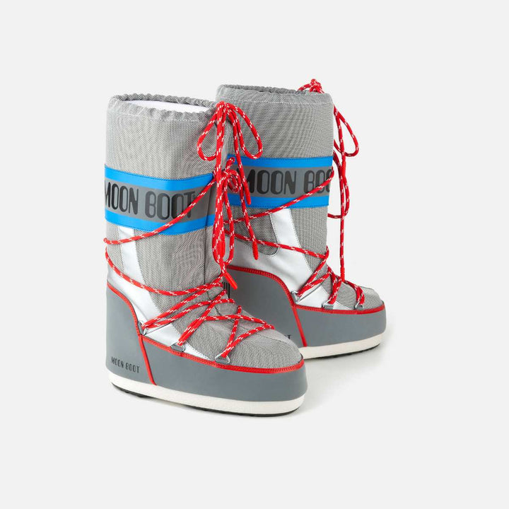 Moon Boot Icon Space Racing Silver/Blue/Red