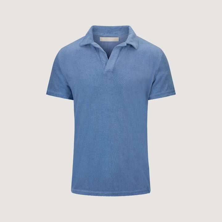 Monel Marius Terry Polo Indigo Blue