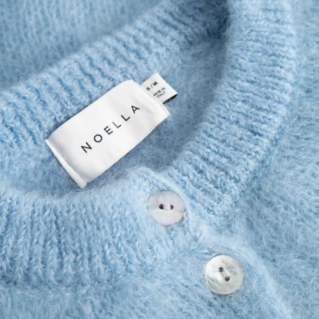 Noella N-Kae Mohair Cardigan Baby Blue