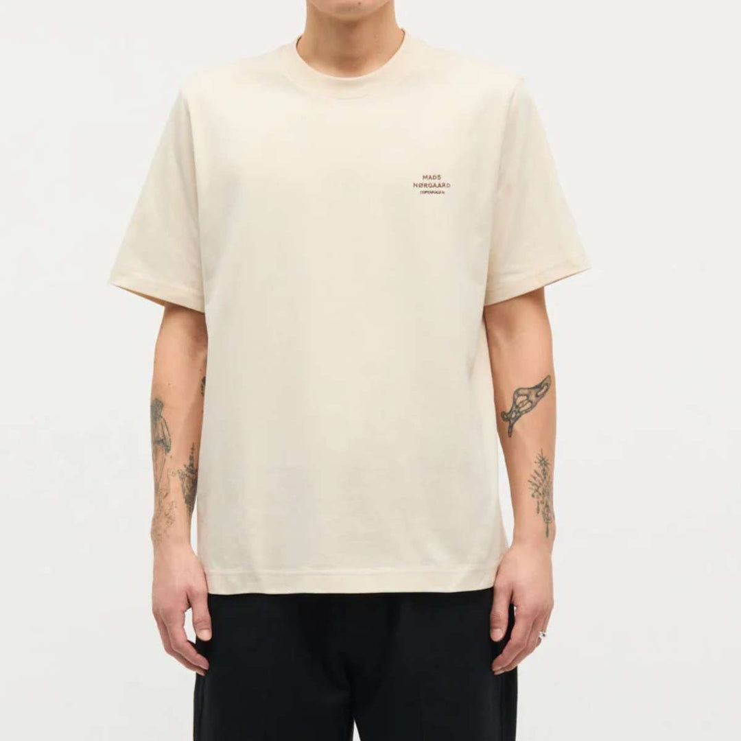 Mads Nørgaard Cotton Jersey Frode Logo Tee Seedpearl