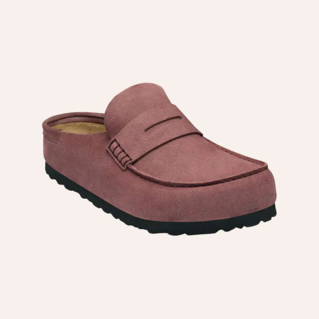 Birkenstock Naples Wrapped Suede Leather Pepper W