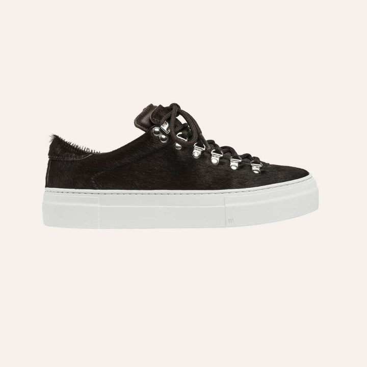 Diemme Marostica Low Platform Dark Brown Haircalf Mogano W