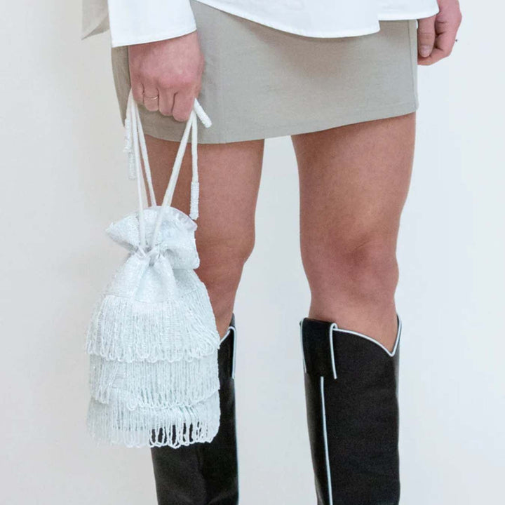 Hvisk Mira Pouch Beaded Pearl
