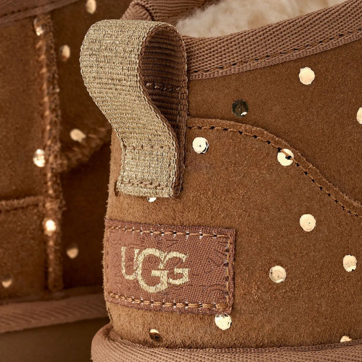 UGG Classic Ultra Mini Shiny Dots Chestnut K