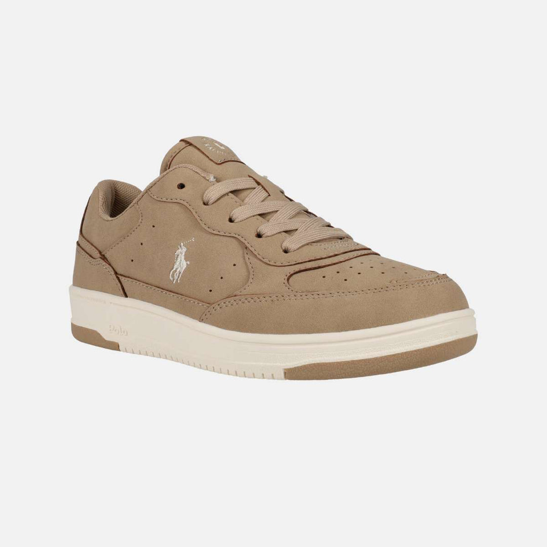 Ralph Lauren Master Court II Khaki Super Suede / Cream JR