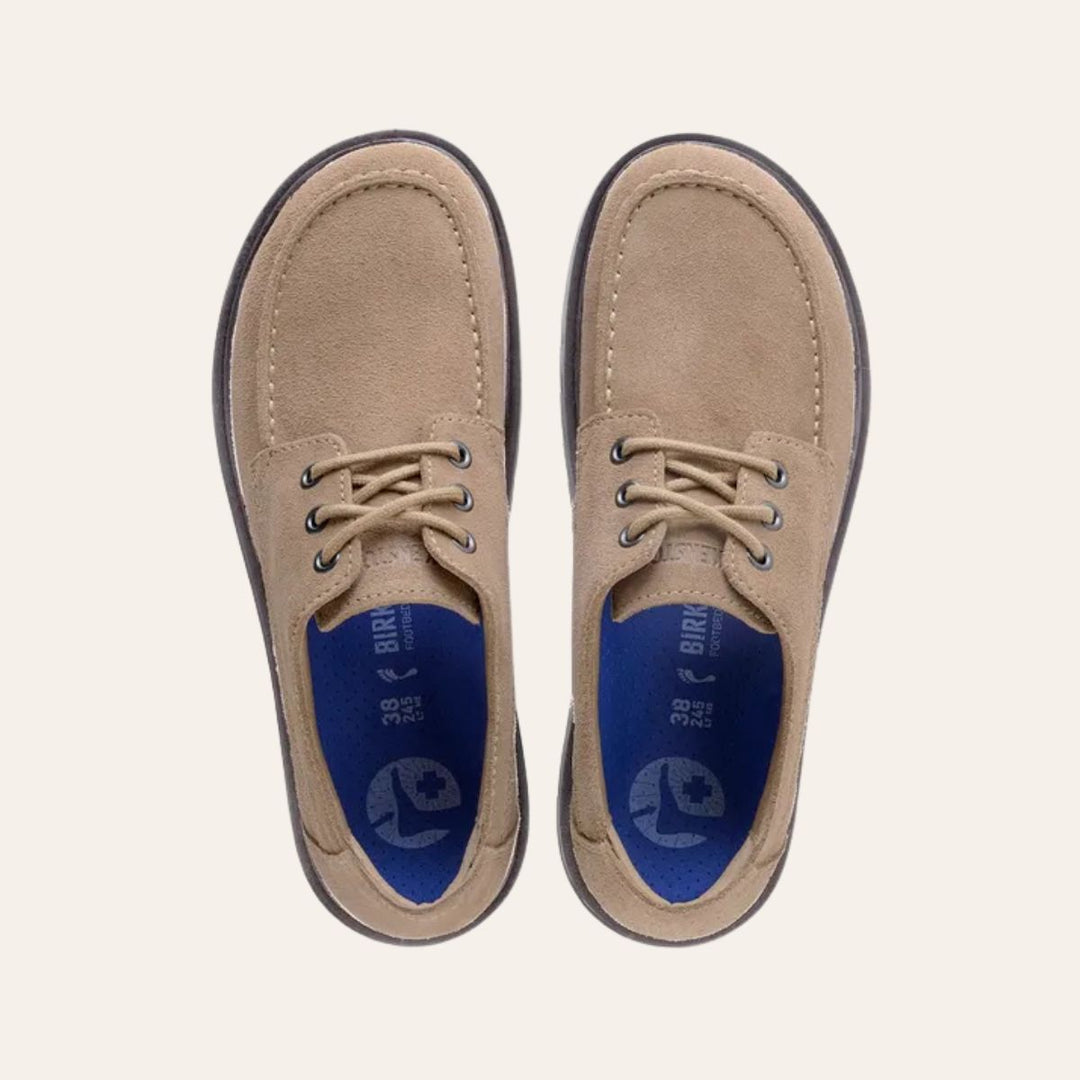 Birkenstock Highwood Moc Lace Gray Taupe