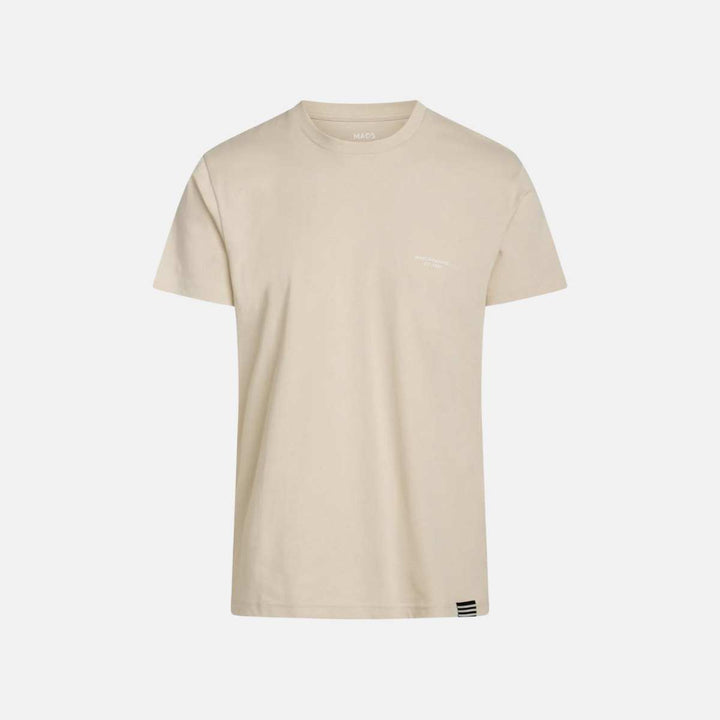 Mads Nørgaard Organic T-skjorte Logo Vintage Khaki