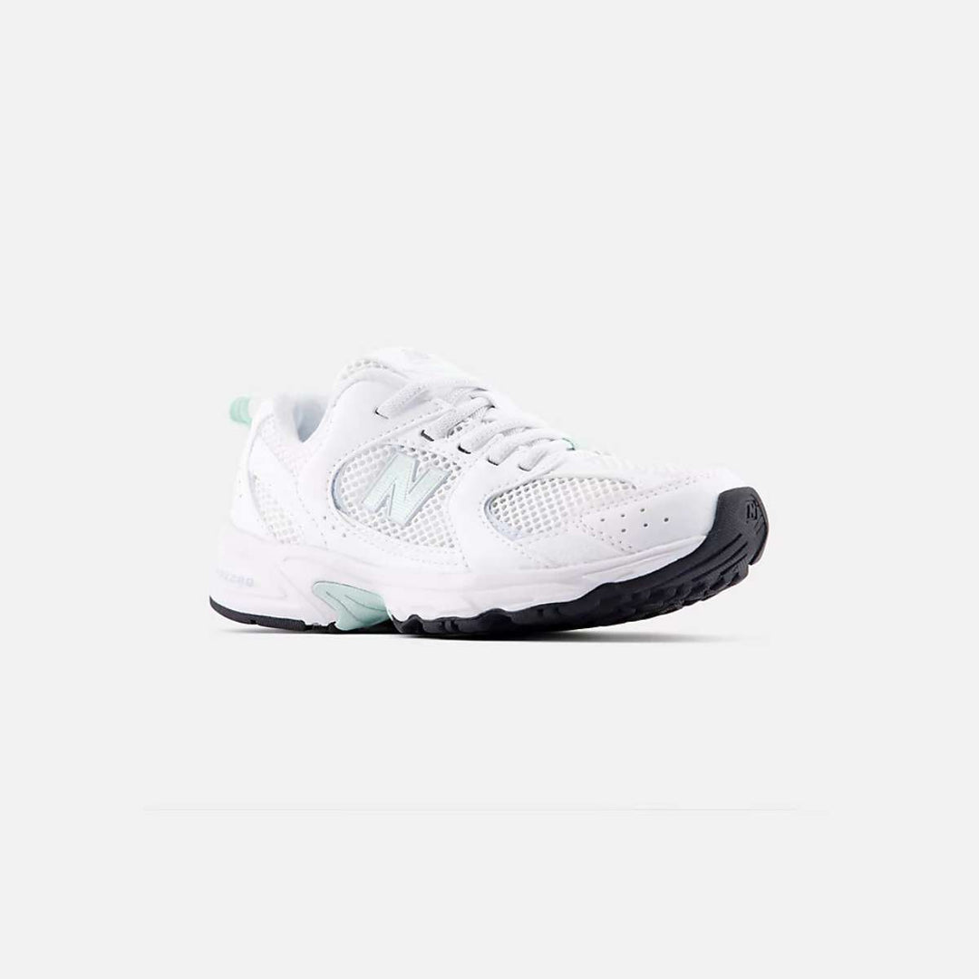 New Balance P530 Kids White with Cosmic Jade