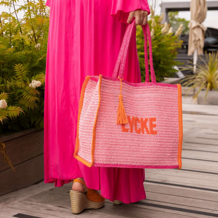 Lycke Tote Bag Summer Pink