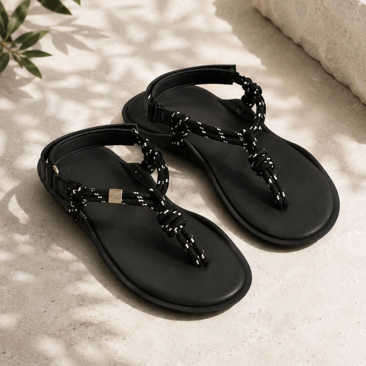 Flòwze FLÒ Ropes Sandal Black W