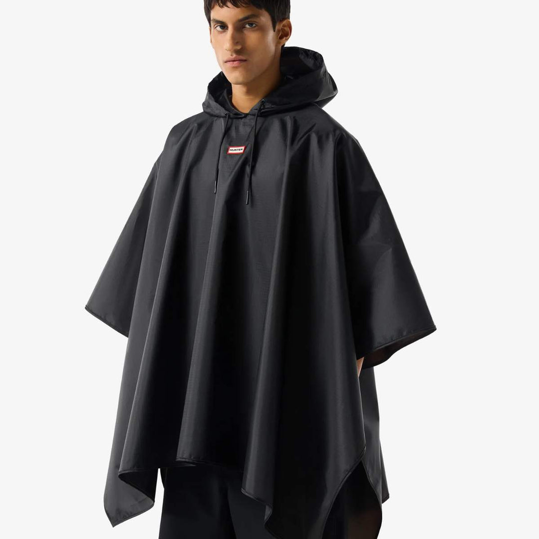 Hunter Packable Poncho Black UNI