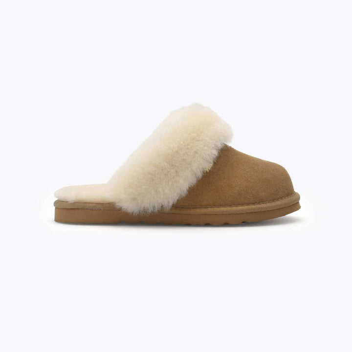 Roberto Rosso Sheepskin Slipper Cognac