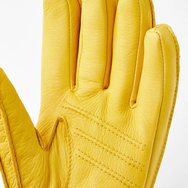 Hestra Deerskin Primaloft Rib Natural Yellow