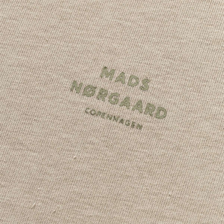 Mads Nørgaard Standard Crew Logo Sweat Plaza Taupe