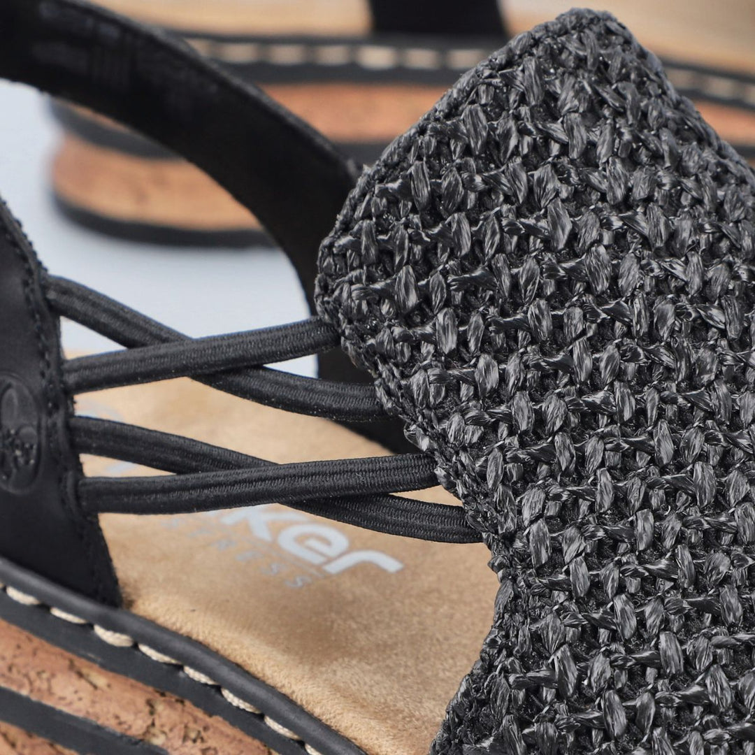 Rieker Sandal Svart W