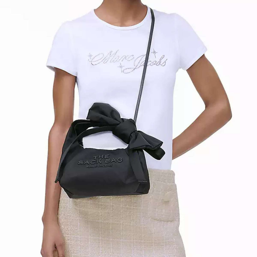 Marc Jacobs The Mini Sack Bow NylonBlack