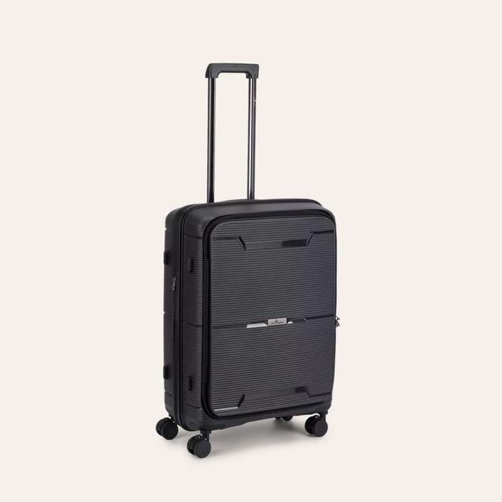 North Pioneer Hong Kong Koffert Medium 67cm Utvidbar Black