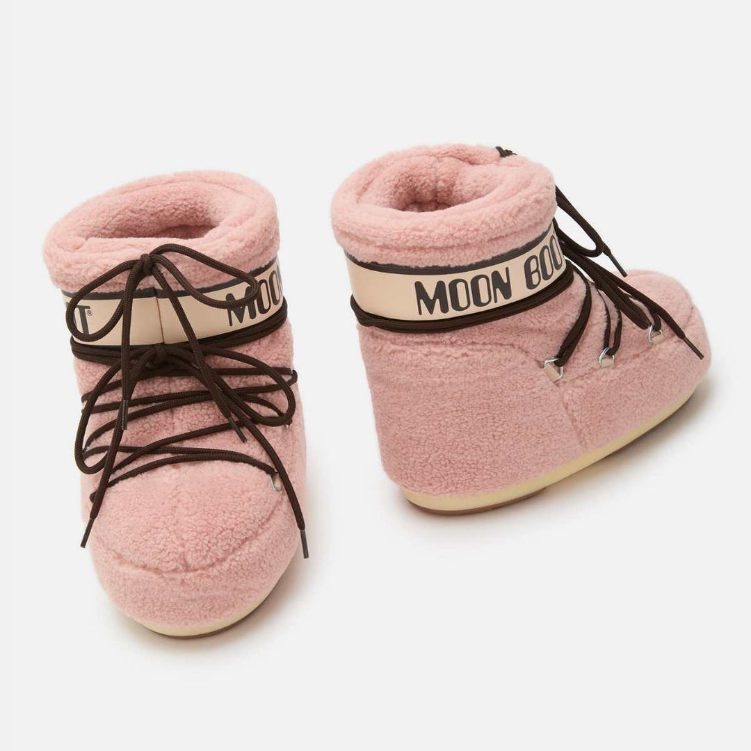 Moon Boots Icon Low Fleece Pink