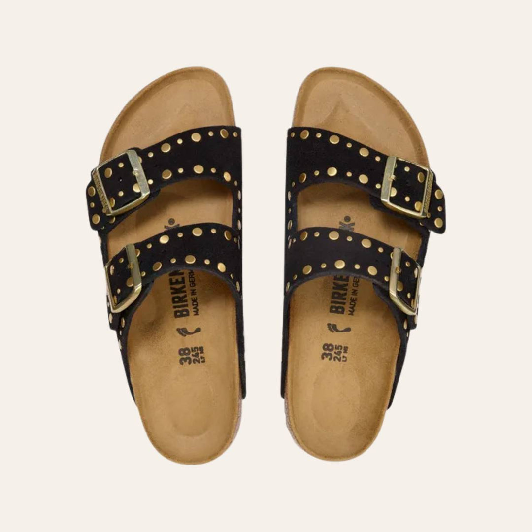 Birkenstock Arizona Rivet Suede Black W