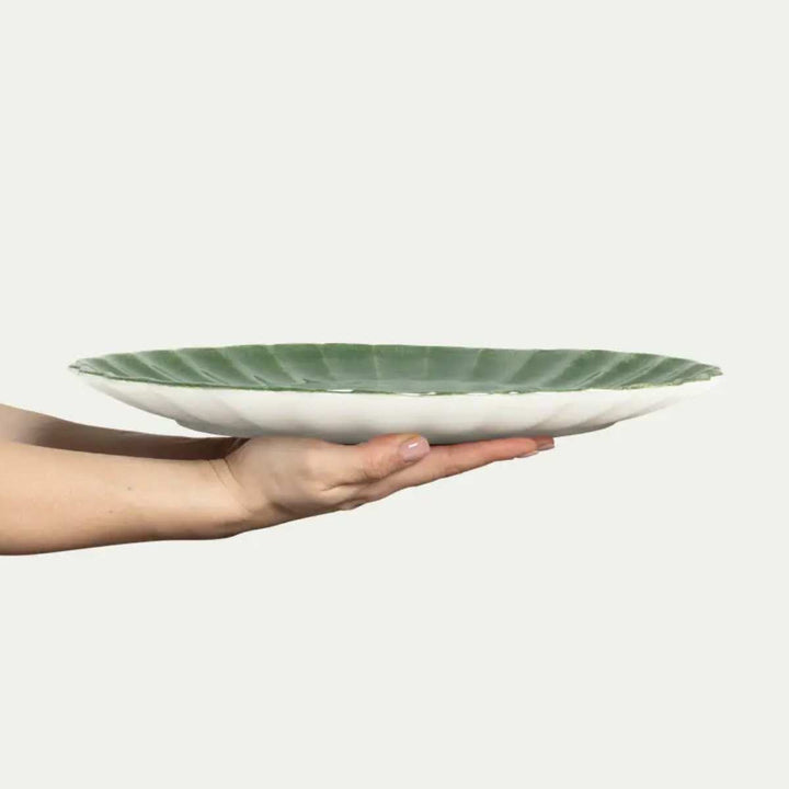 Mateus Oyster Plate 35*30cm Forrest Green
