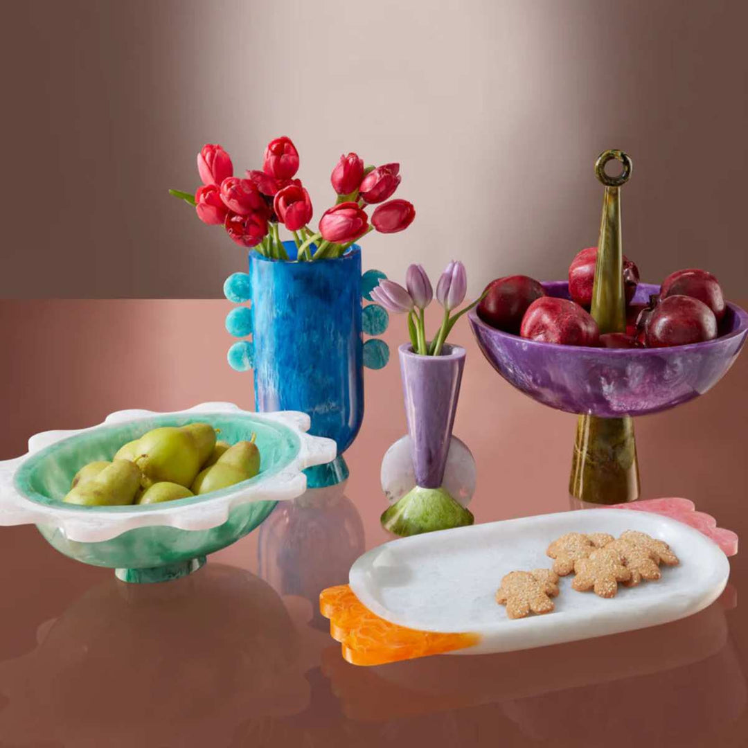 Jonathan Adler Mustique Disc Urn Turkis