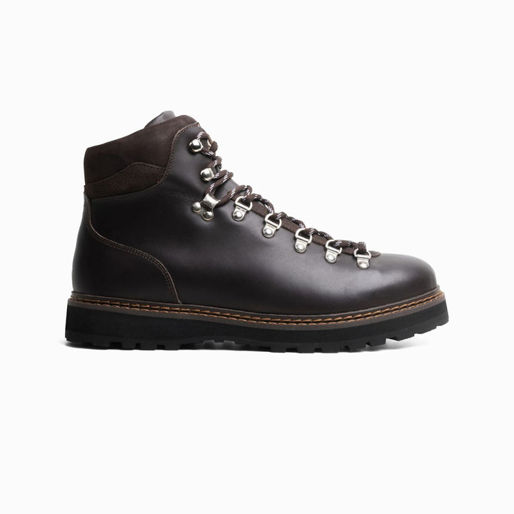 Mono Tag Leather Flat Brune M