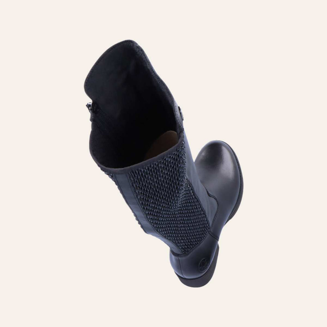 Rieker Høy Støvlett Black W