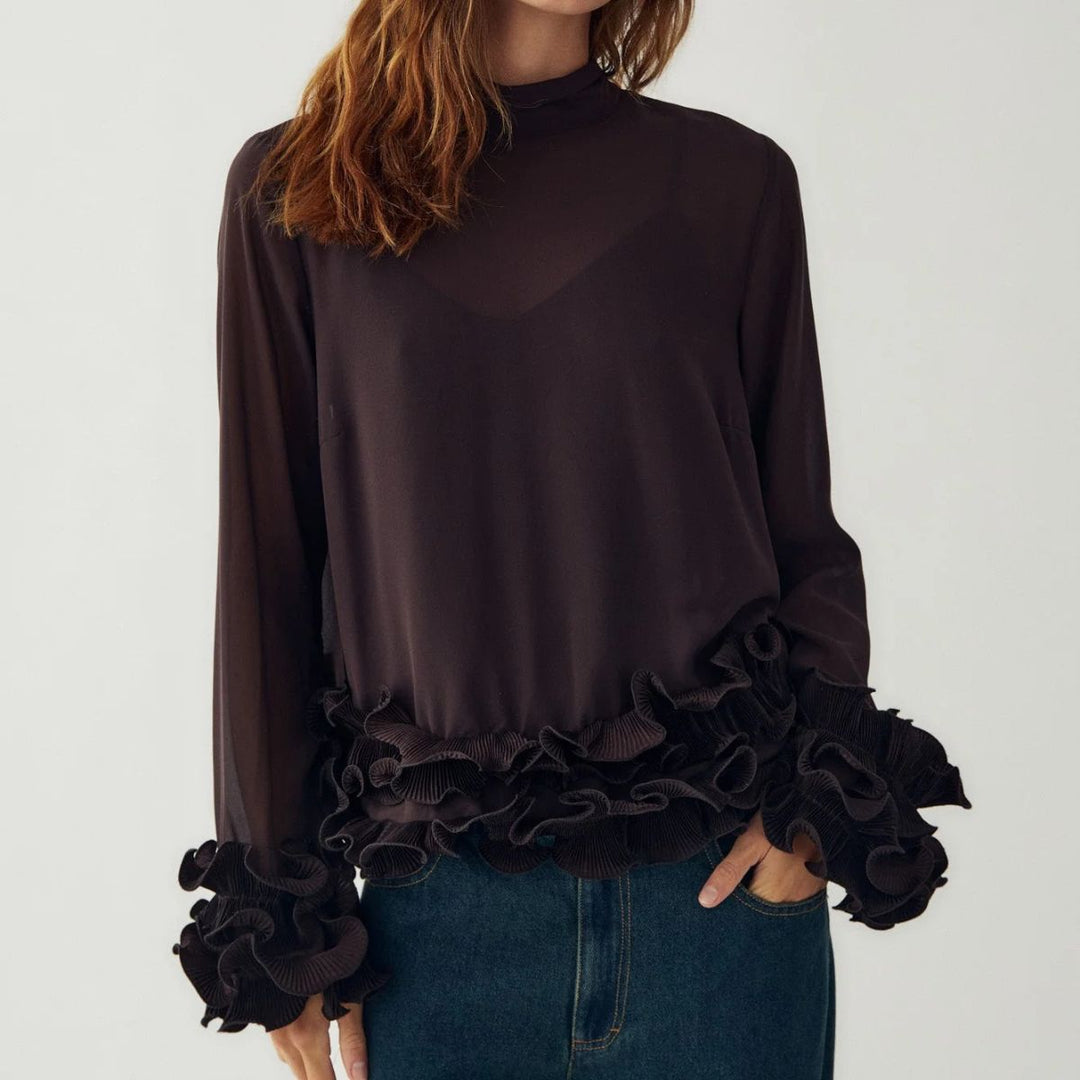 Noella Latanietta Blouse Chocolate