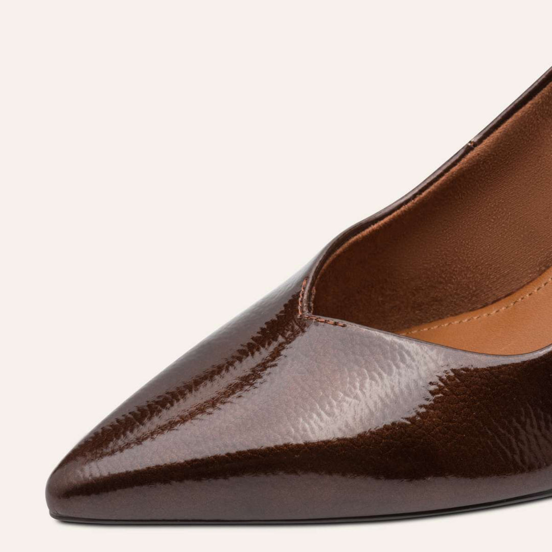 Tamaris Pensko Brown Patent W