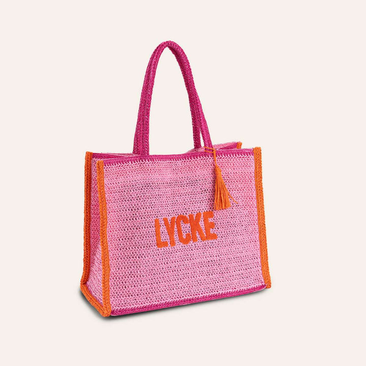 Lycke Tote Bag Summer Pink