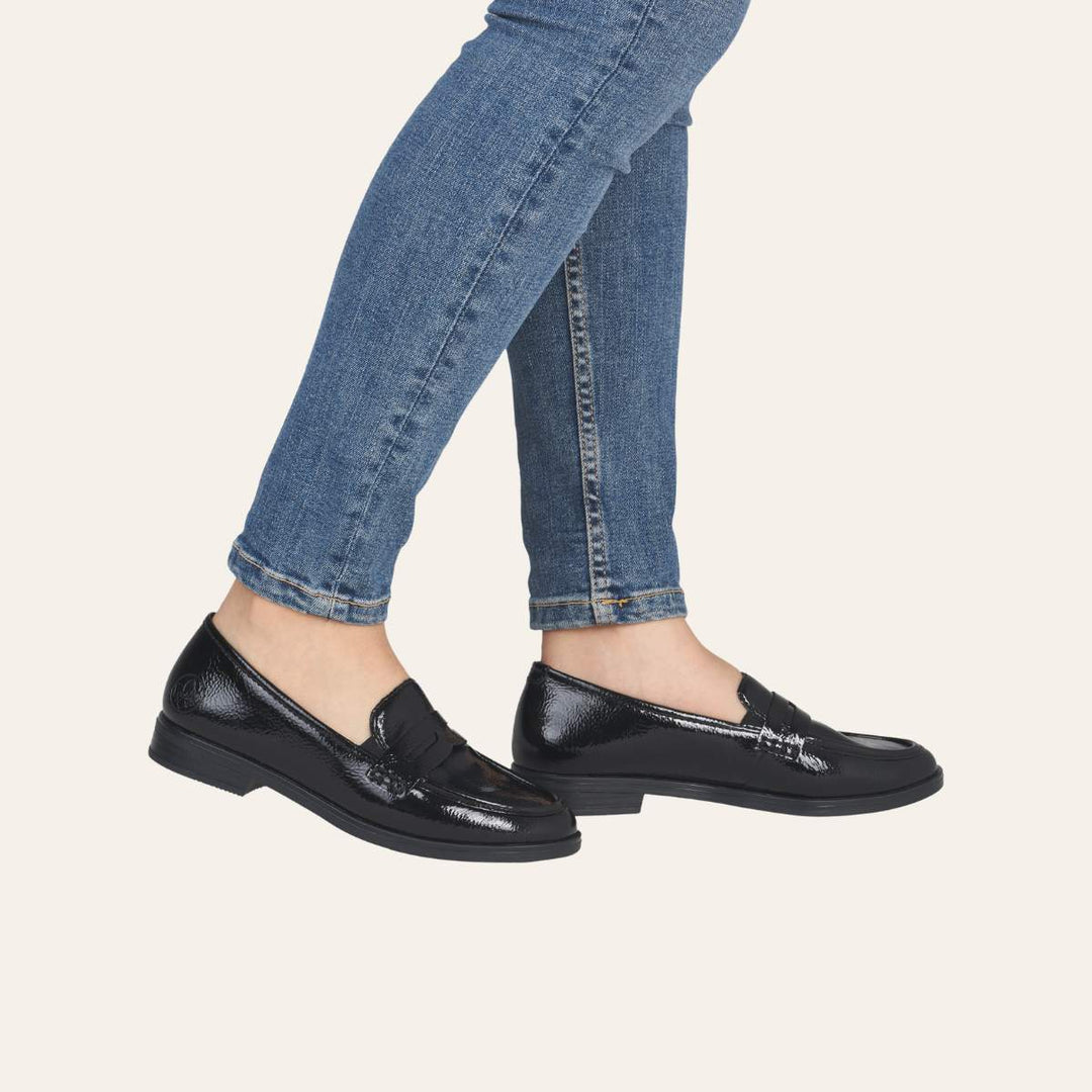 Rieker Mokasin Svart W