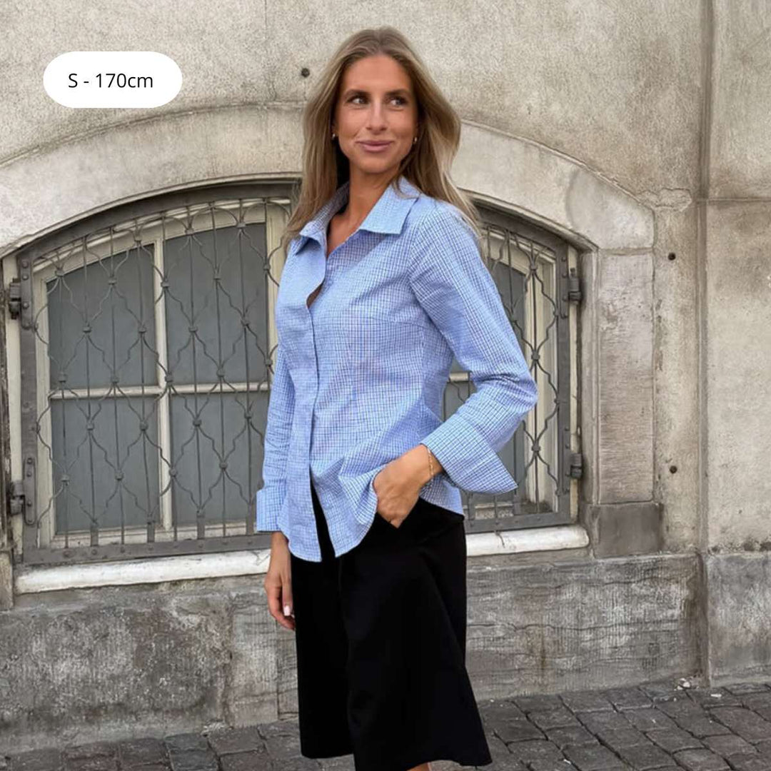 BYIC SiljeIC Shirt Blue White Checks