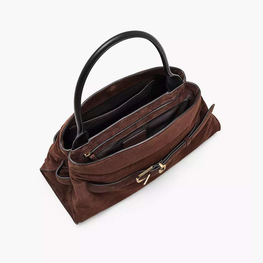 Marc Jacobs The Satchel Suede Dark Brown