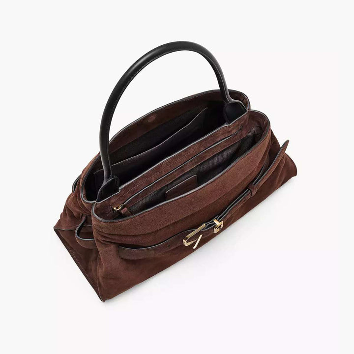 Marc Jacobs The Satchel Suede Dark Brown
