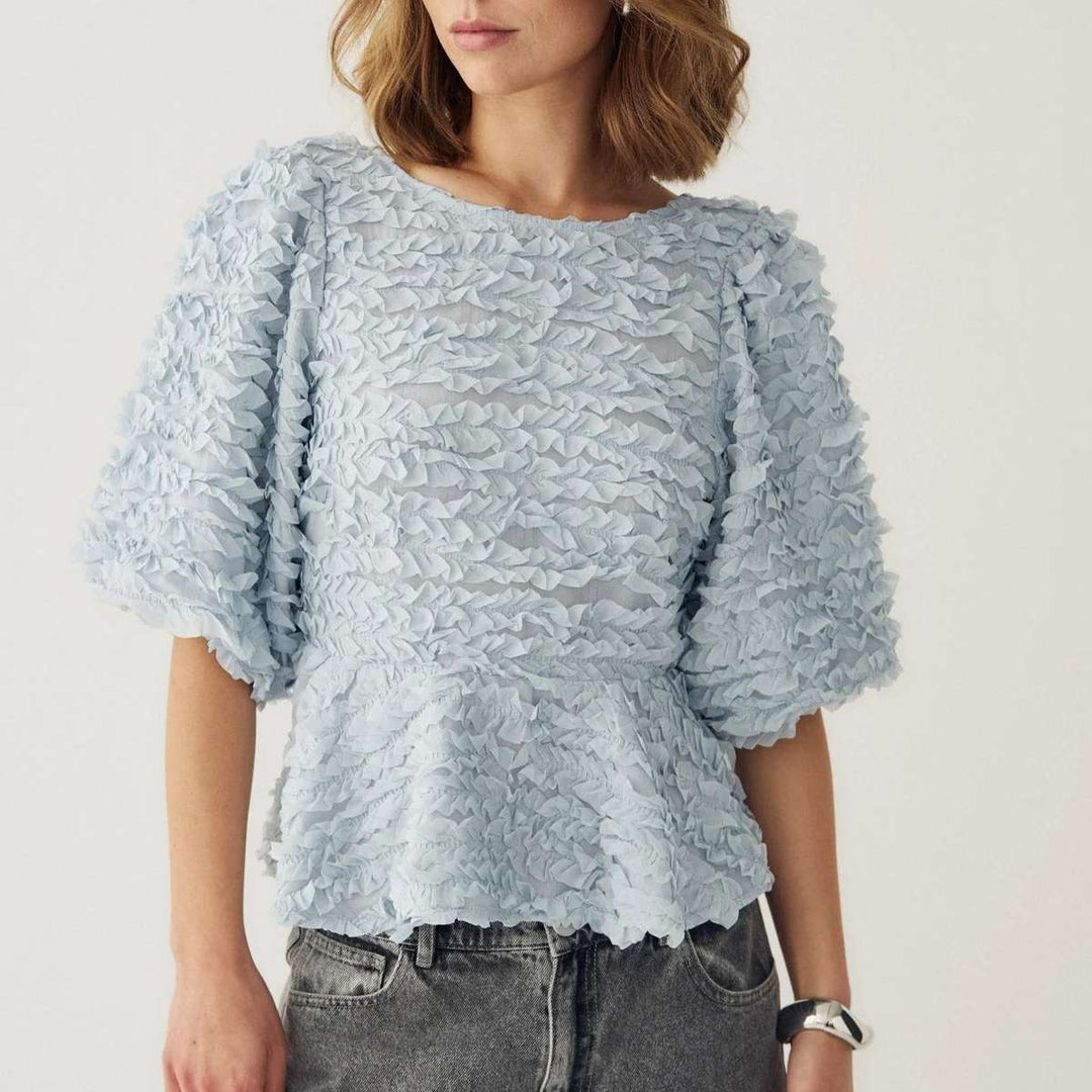 Noella N-Marisa Blouse Dusty Blue
