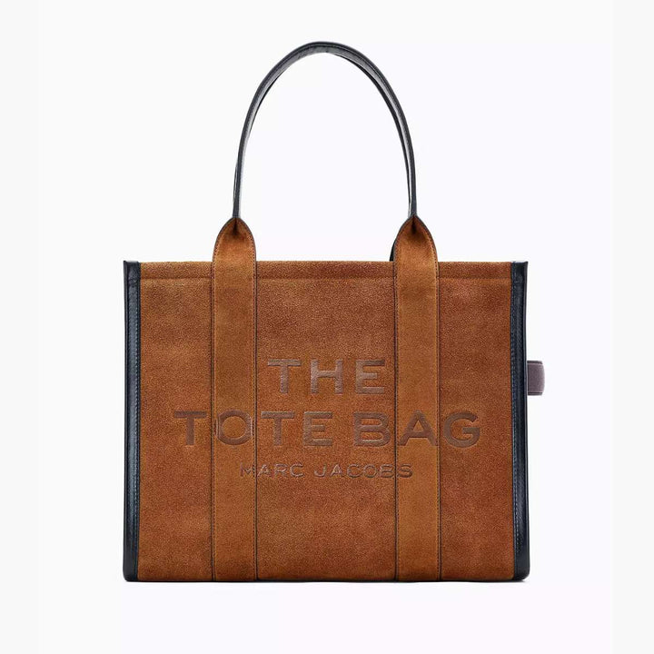 Marc Jacobs The Large Tote Suede Leather Blocked Copper