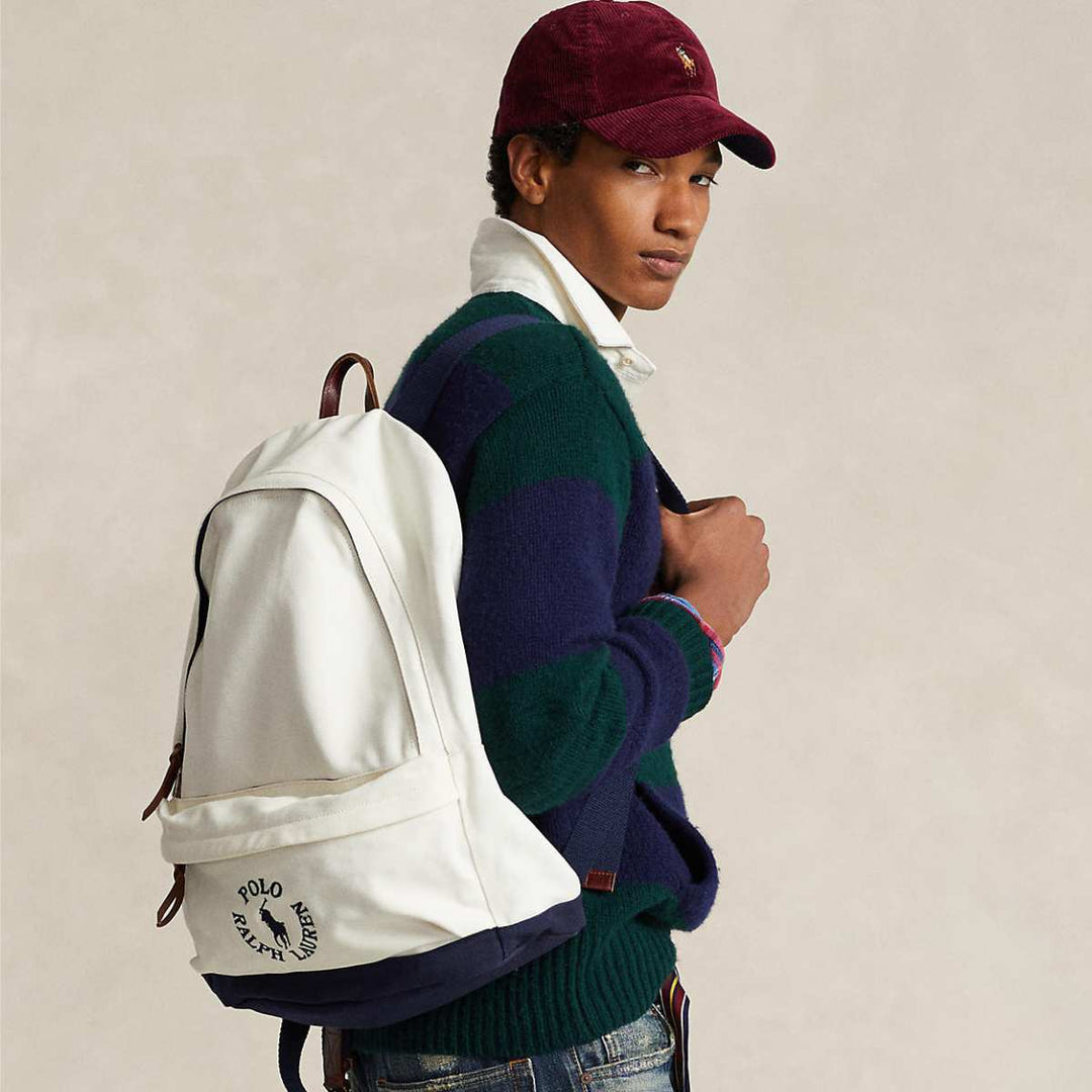Ralph Lauren Backpack Large navy/white