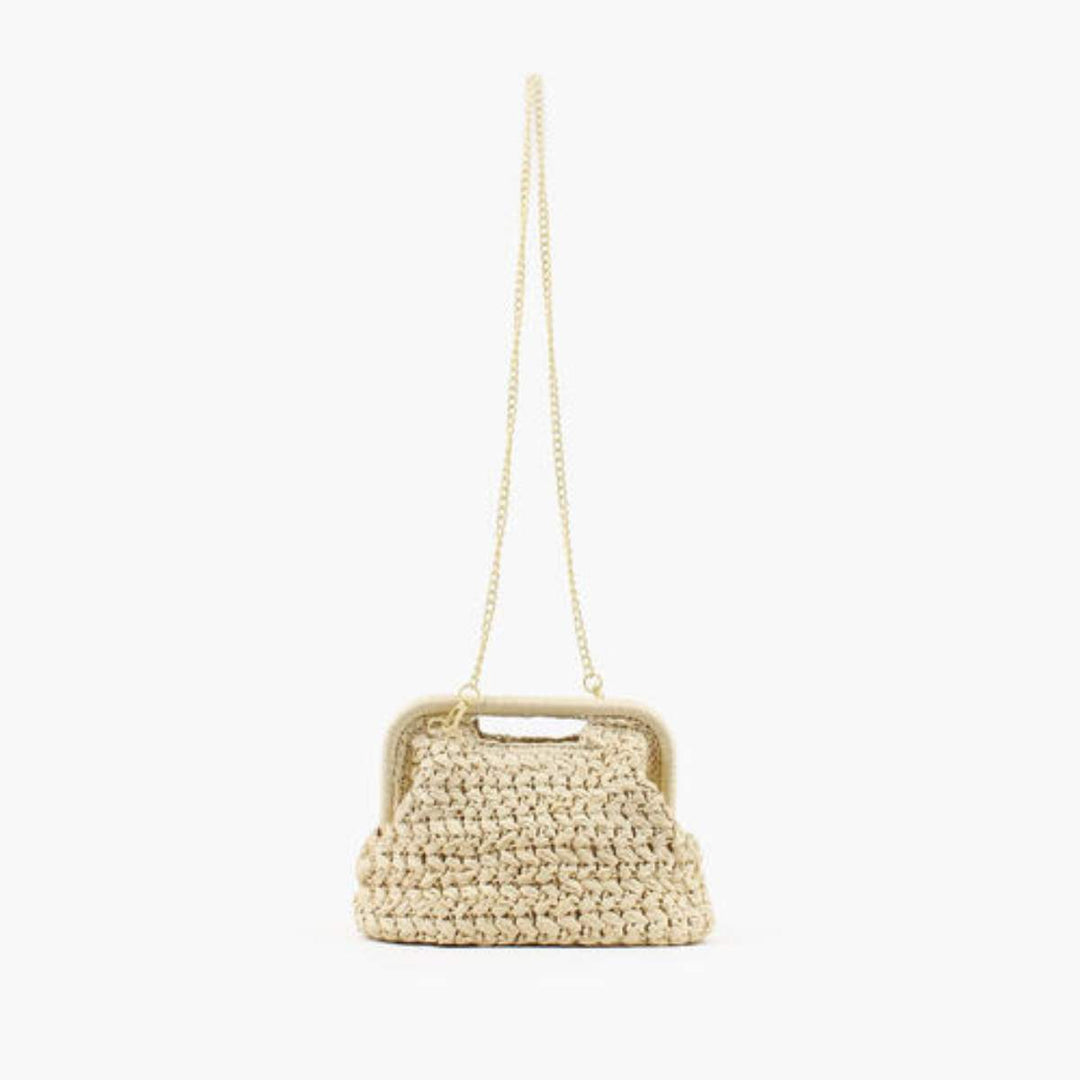 Nohr Emma Clutch Raffia Sand